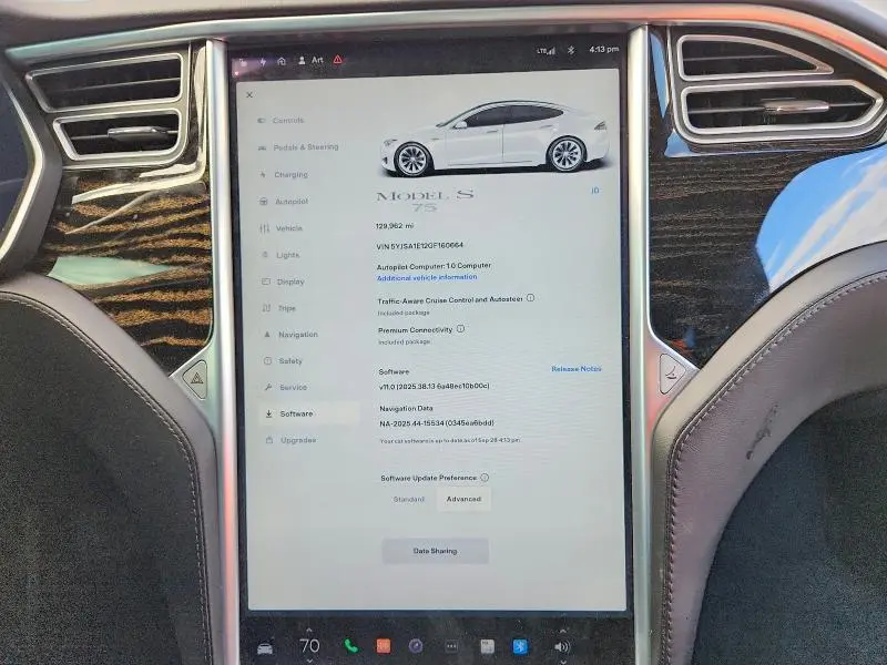 2016 TESLA MODEL S   