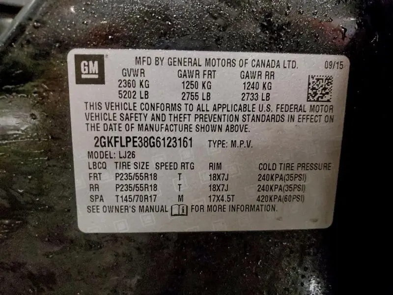 2016 GMC TERRAIN SLT  