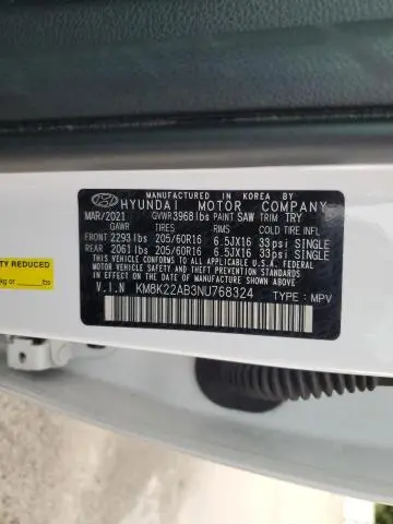 2022 HYUNDAI KONA SEL  