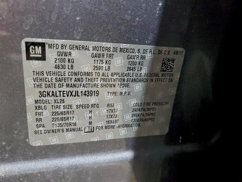 2018 GMC TERRAIN SLE  