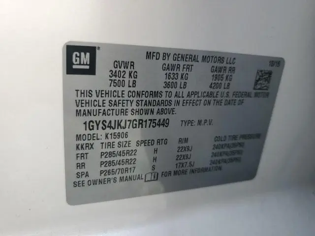 2016 CADILLAC ESCALADE ESV PREMIUM  