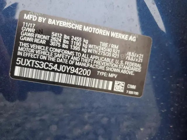 2018 BMW X3 XDRIVEM40I  