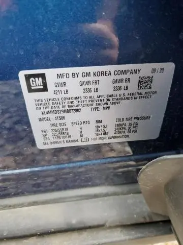 2021 BUICK ENCORE GX SELECT  