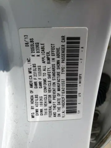 2014 HONDA ACCORD EX