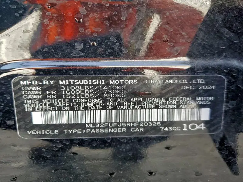 2024 MITSUBISHI MIRAGE G4 ES  