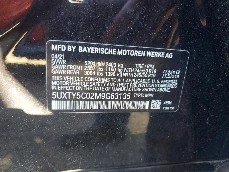 2021 BMW X3 XDRIVE30I  