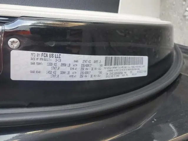 2019 CHRYSLER PACIFICA TOURING L  