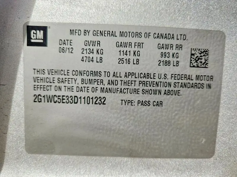 2013 CHEVROLET IMPALA LTZ  