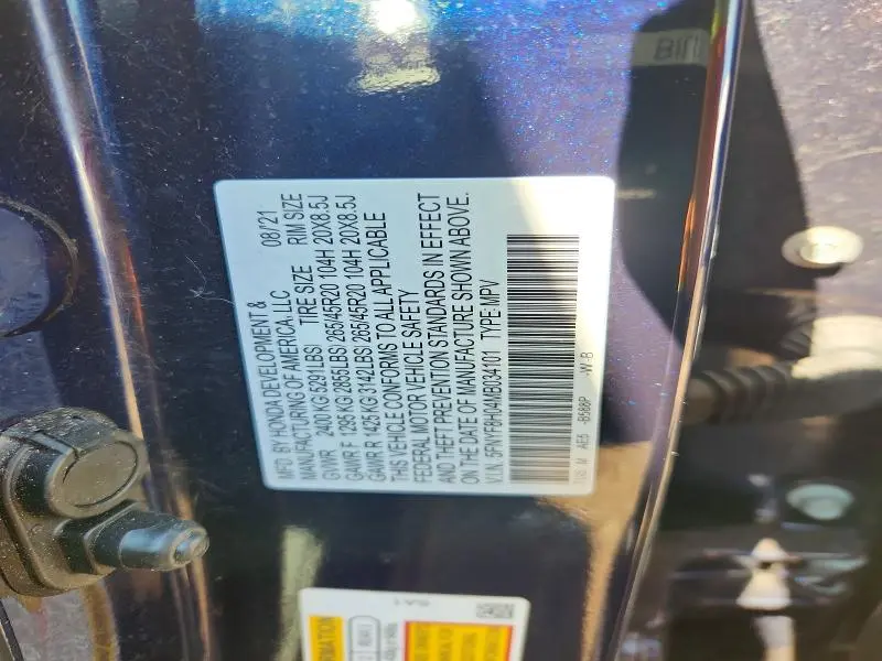 2021 HONDA PASSPORT ELITE  