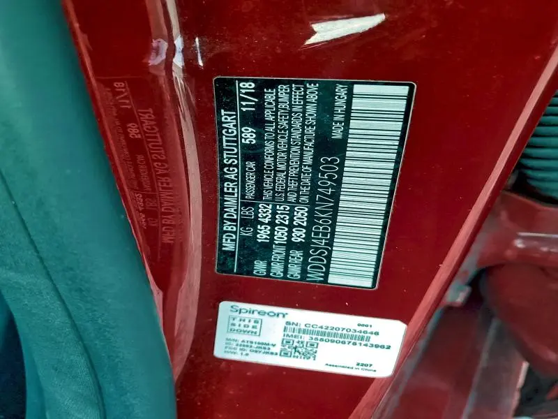 2019 MERCEDES-BENZ CLA 250  