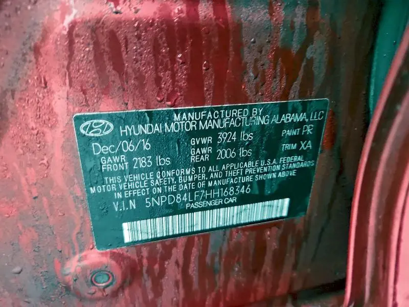 2017 HYUNDAI ELANTRA SE  