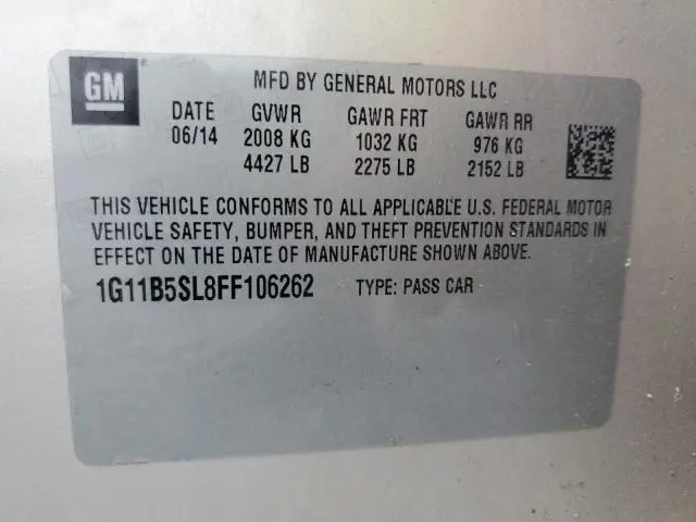 2015 CHEVROLET MALIBU LS  