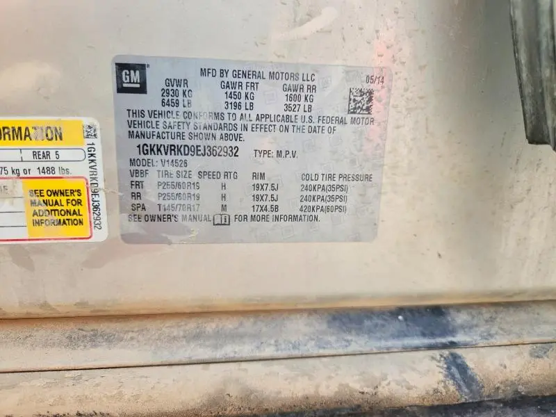 2014 GMC ACADIA SLT-1  