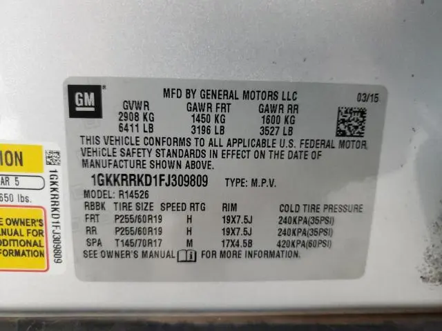 2015 GMC ACADIA SLT-1