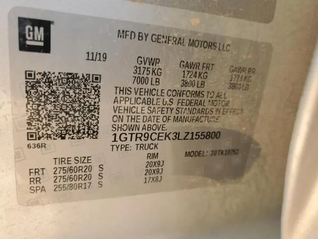 2020 GMC SIERRA K1500 ELEVATION  