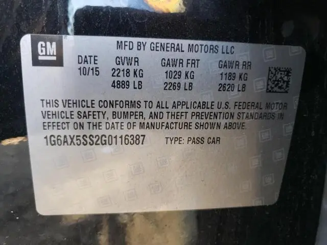 2016 CADILLAC CTS LUXURY COLLECTION  