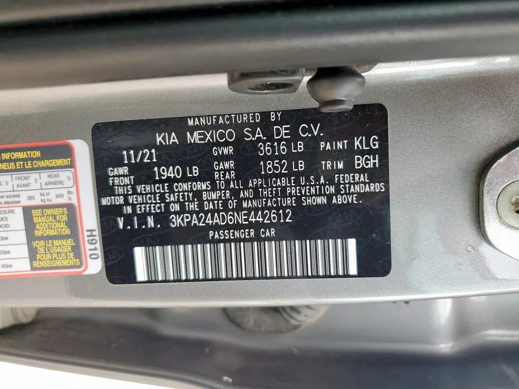 2022 KIA RIO LX