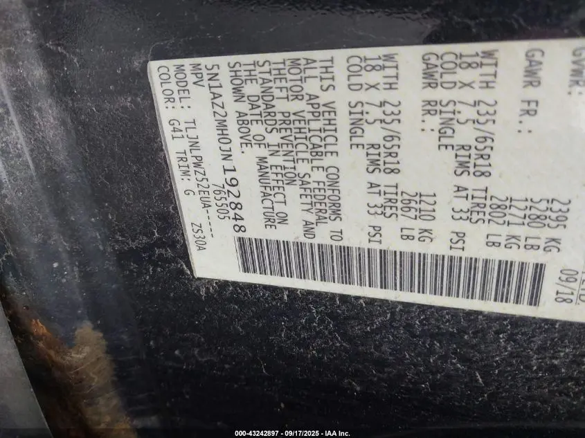 2018 NISSAN MURANO S