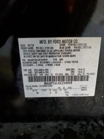 2018 FORD ECOSPORT SE  