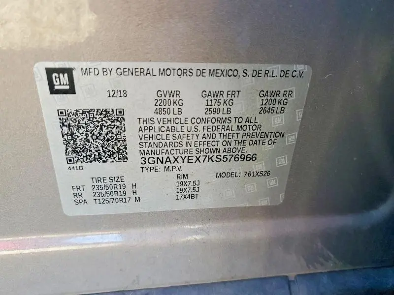 2019 CHEVROLET EQUINOX PREMIER  