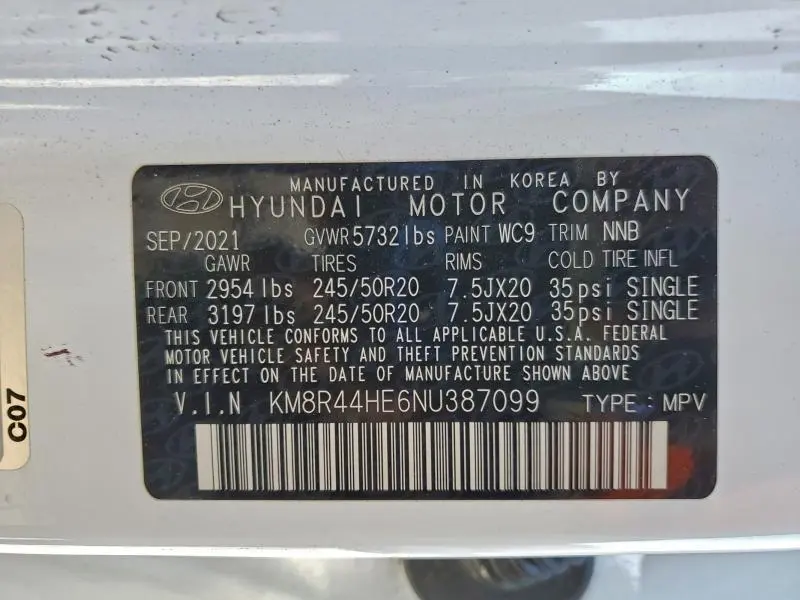 2022 HYUNDAI PALISADE SEL  