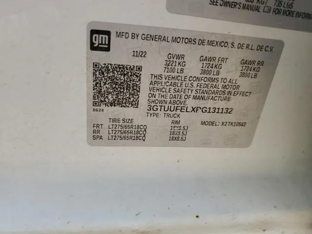 2023 GMC SIERRA K1500 AT4X  