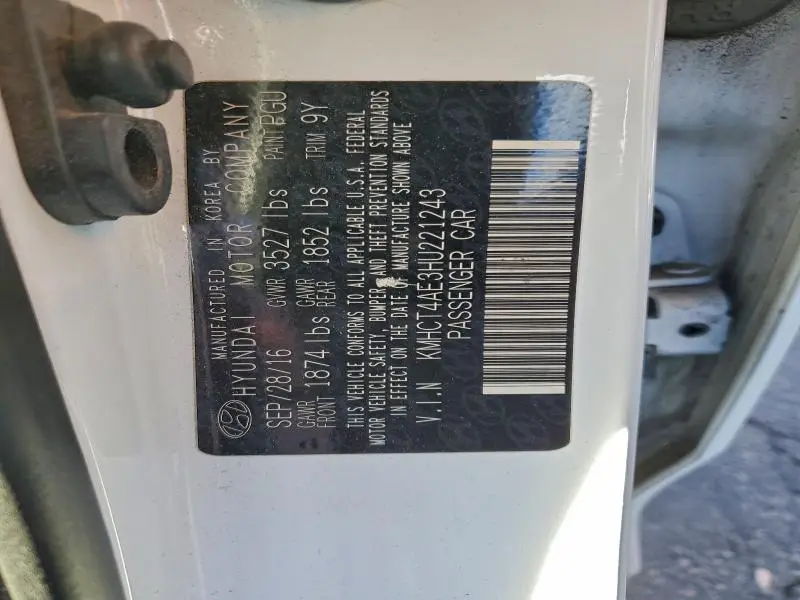 2017 HYUNDAI ACCENT SE  