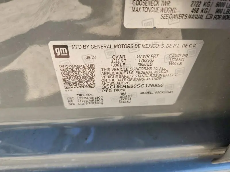2025 CHEVROLET SILVERADO K1500 ZR2  