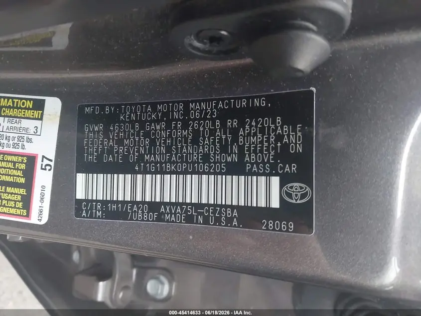 2023 TOYOTA CAMRY SE AWD