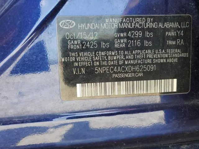 2013 HYUNDAI SONATA SE  