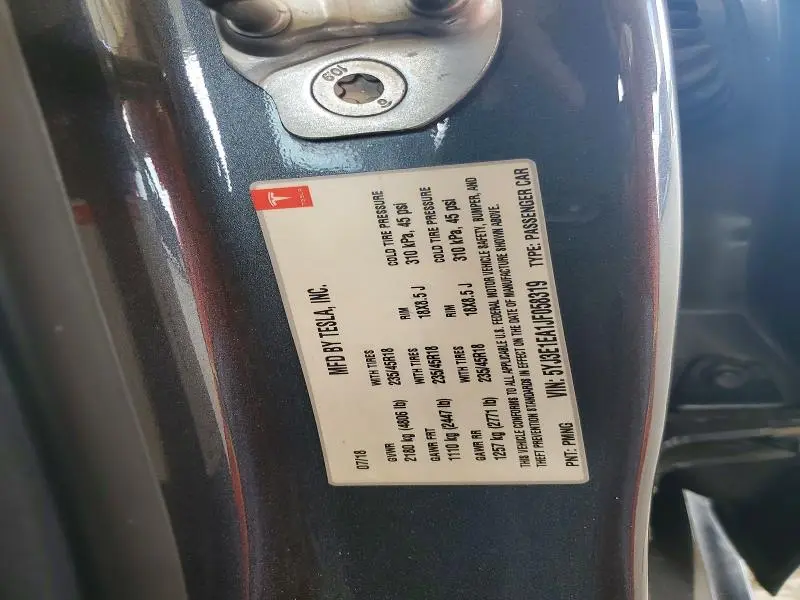 2018 TESLA MODEL 3   