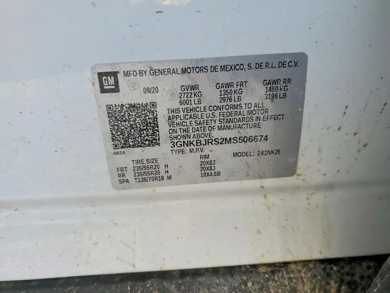 2021 CHEVROLET BLAZER 3LT  