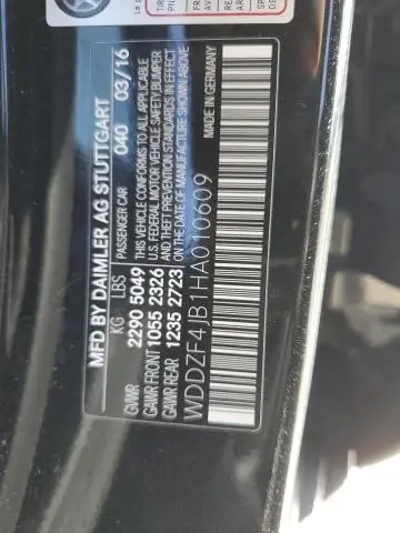 2017 MERCEDES-BENZ E 300  