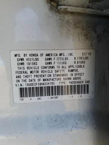 2017 ACURA ILX BASE WATCH PLUS  