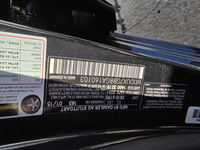 2016 MERCEDES-BENZ S MERCEDES-MAYBACH S600  