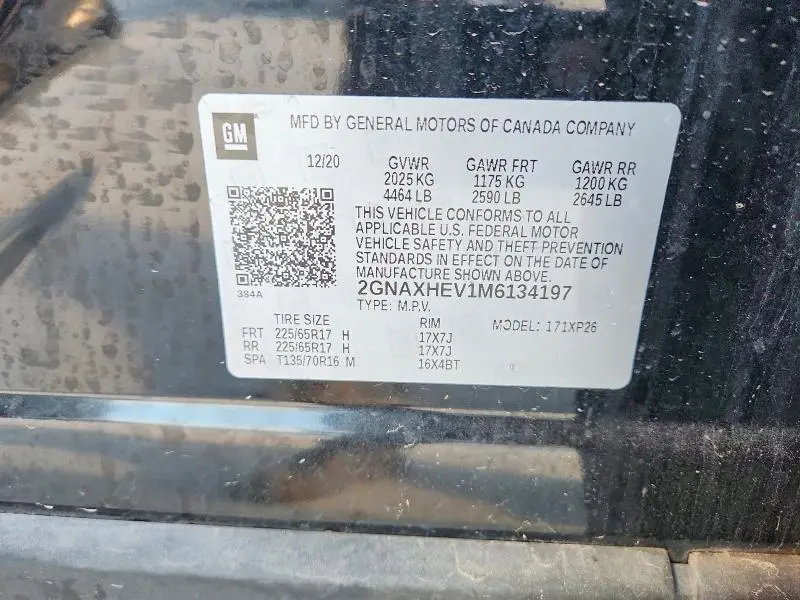 2021 CHEVROLET EQUINOX LS  