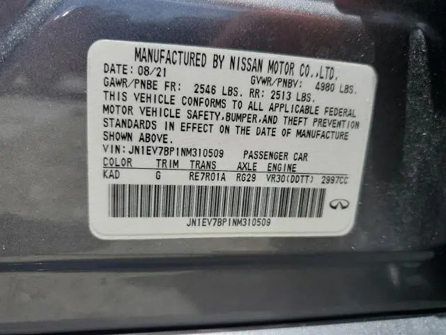 2022 INFINITI Q50 LUXE  