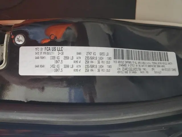 2018 CHRYSLER PACIFICA LIMITED  