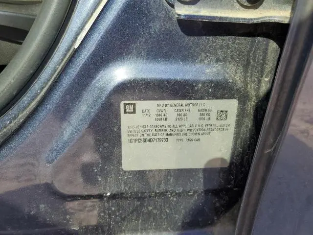 2013 CHEVROLET CRUZE LT  