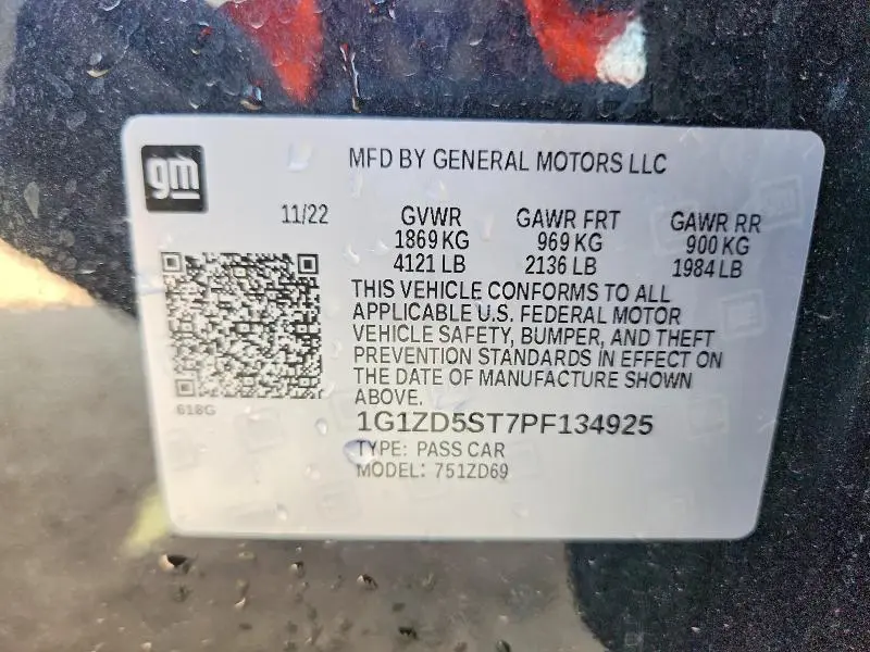 2023 CHEVROLET MALIBU LT  