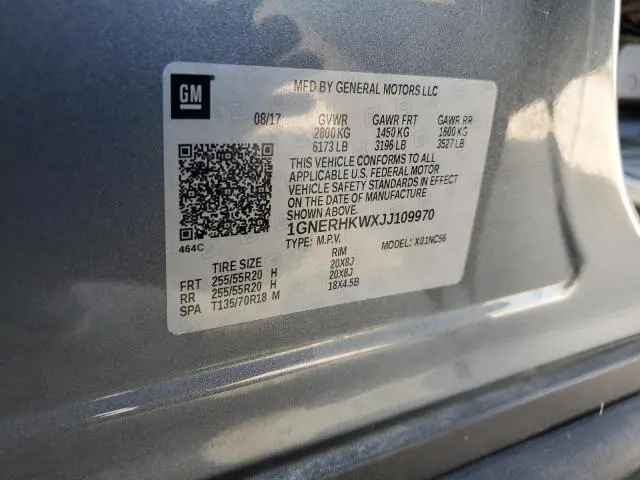 2018 CHEVROLET TRAVERSE LT  