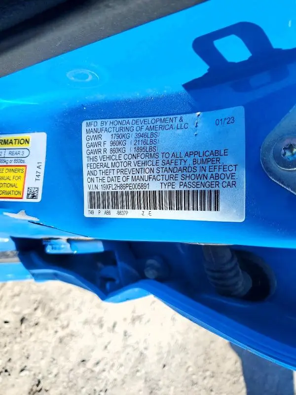 2023 HONDA CIVIC SPORT  