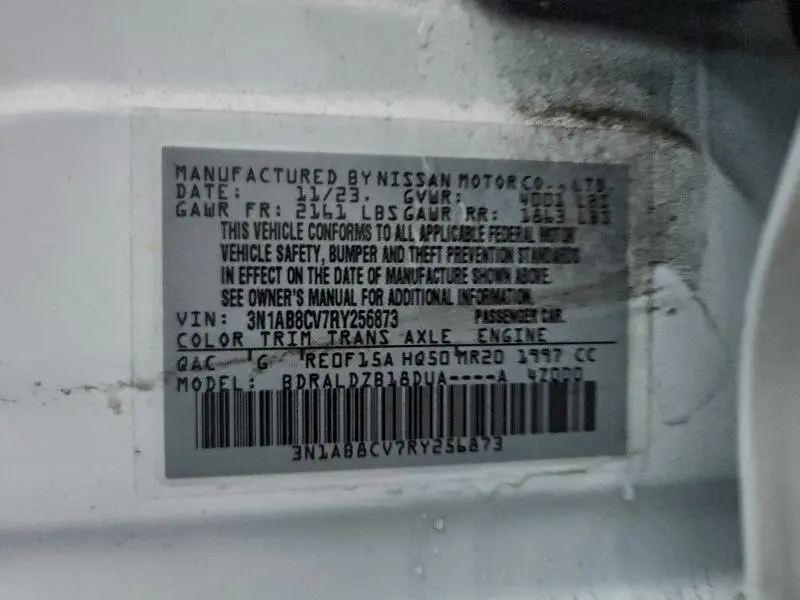 2024 NISSAN SENTRA SV  