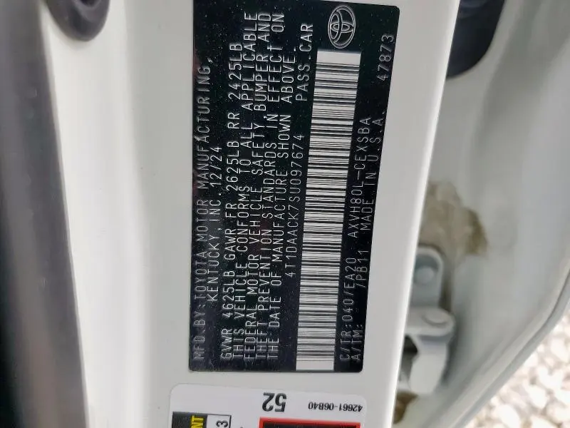 2025 TOYOTA CAMRY XSE  