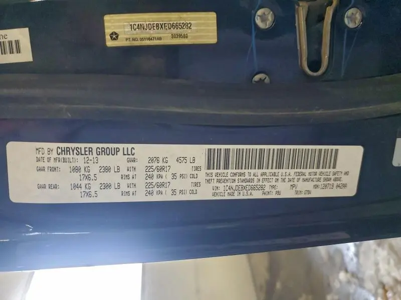 2014 JEEP COMPASS LATITUDE  