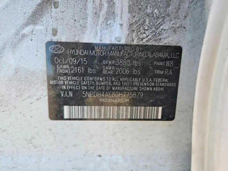 2016 HYUNDAI ELANTRA SE  