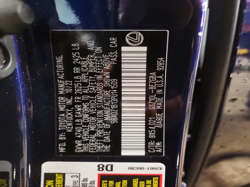 2023 LEXUS ES 350 BASE  