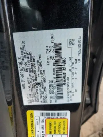 2015 FORD FUSION SE HYBRID  