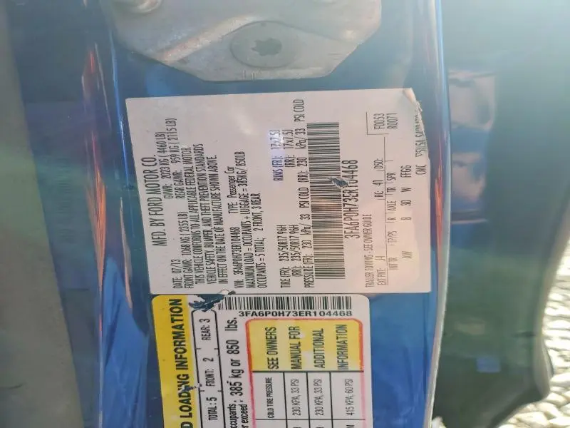 2014 FORD FUSION SE  