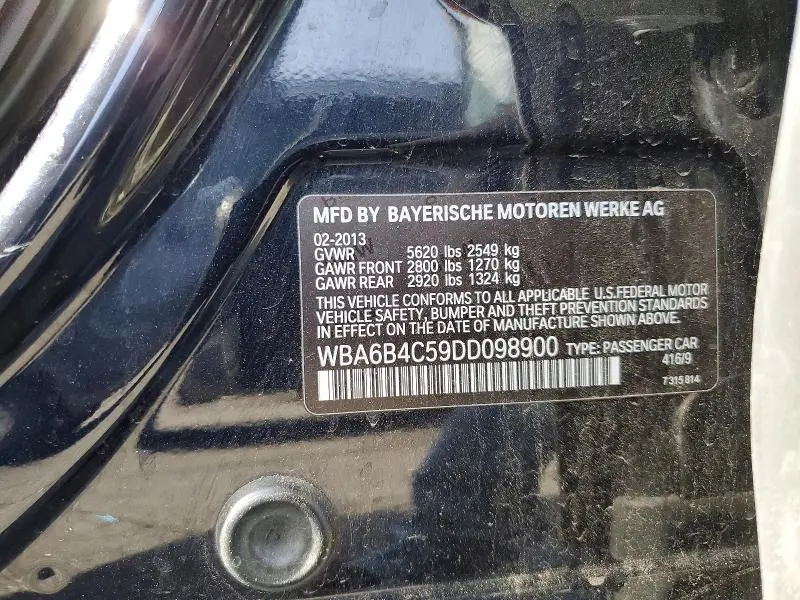2013 BMW 650 XI  